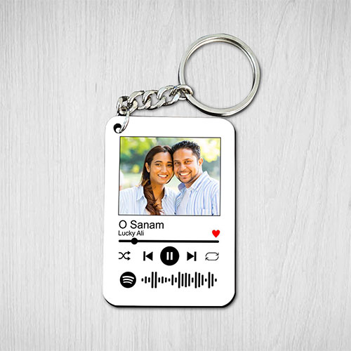 Personalised Spotify Song Code Keychain