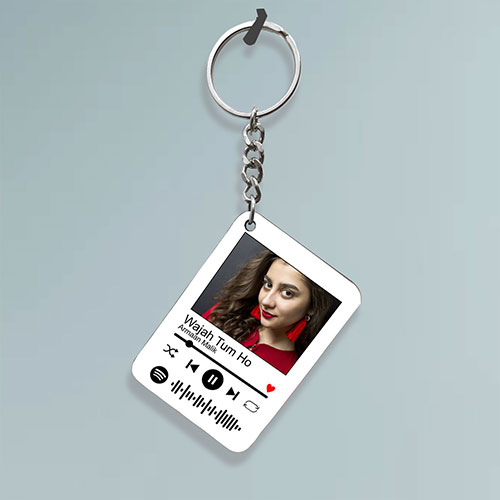 Personalised Spotify Song Code Keychain