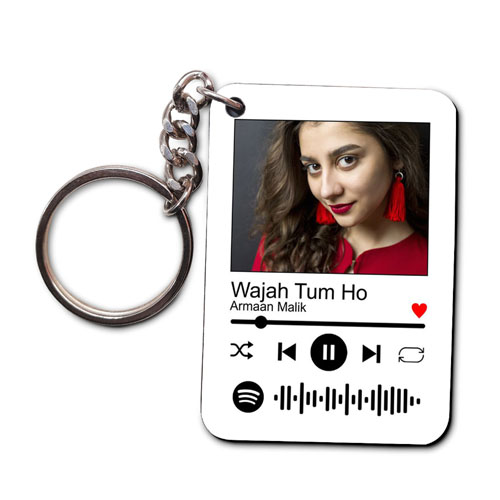 Personalised Spotify Song Code Keychain