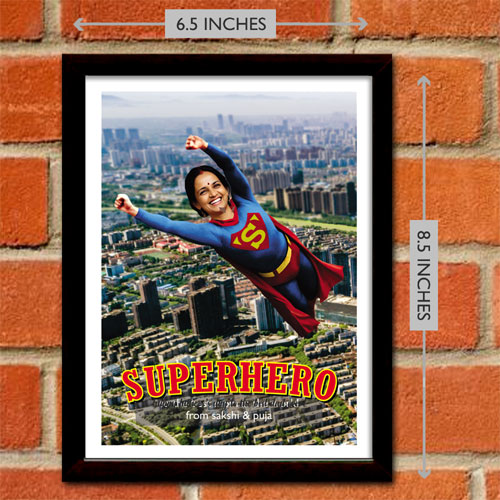 Personalised Superhero Framed Memento