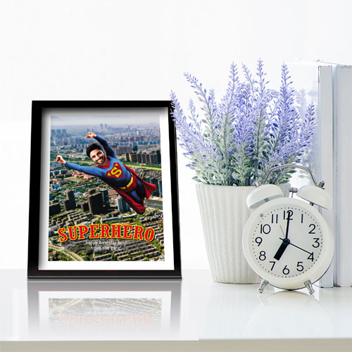 Personalised Superhero Framed Memento