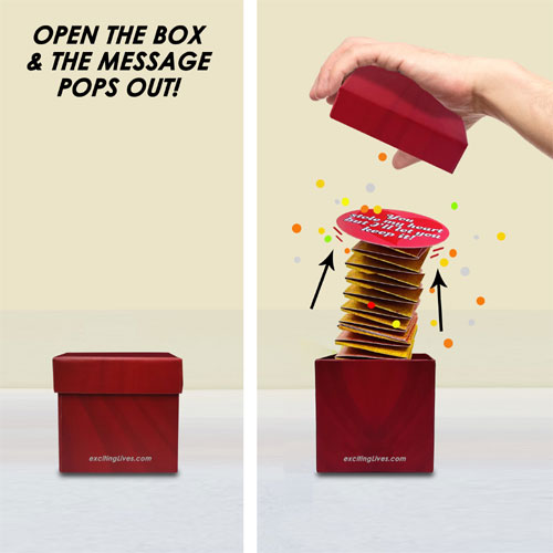 Pop Out Love Message Box