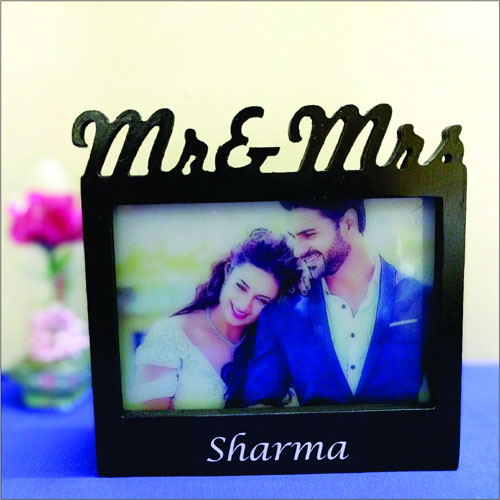 Mr And Mrs Photo Frame Lamp