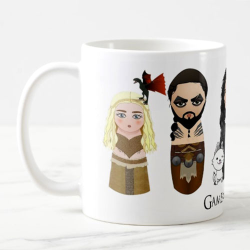 GOT Characters White Mug