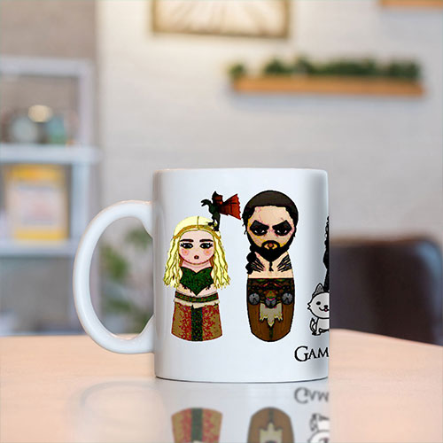 GOT Characters White Mug