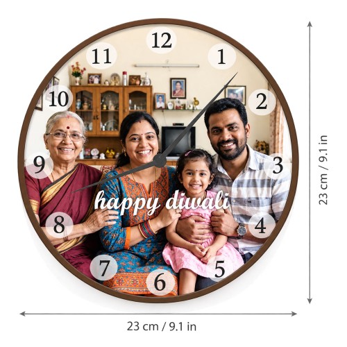 Personalised Round Framed Clock Personalised Round Framed Clock