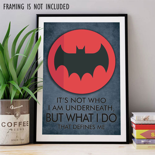 Superhero Quotes Posters Set