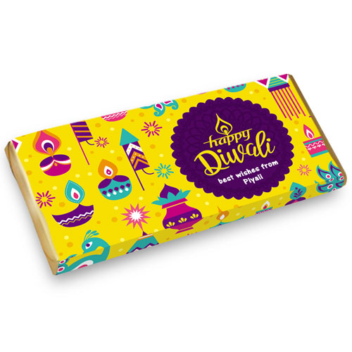 Diwali Lights Personalised Chocolate