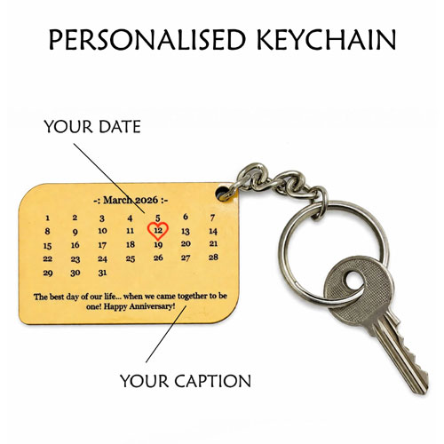Personalised Special Date Keychain