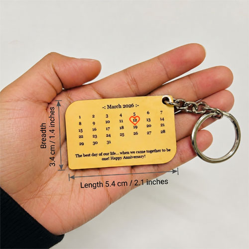 Personalised Special Date Keychain
