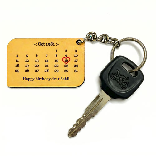 Personalised Special Date Keychain