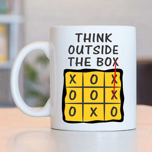 Think Outside The Box Mug