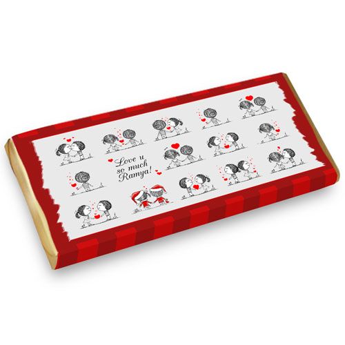 Love Story Personalised Chocolate