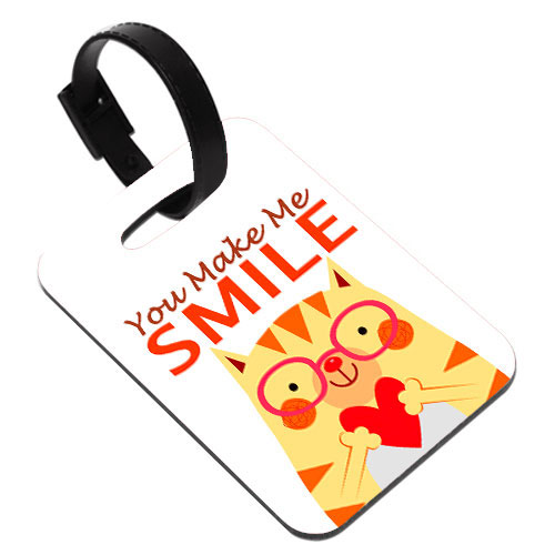 You Make Me Smile Bag Tag