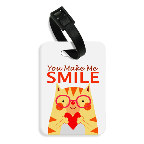 You Make Me Smile Bag Tag