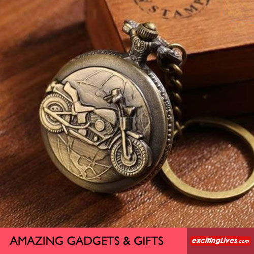 Vintage Motorcycle Pocket Watch