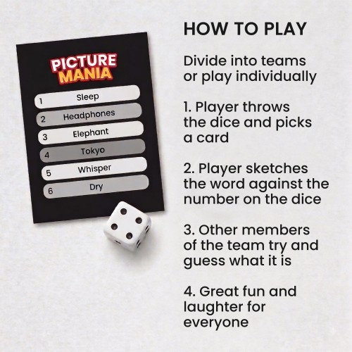 Picture Mania Pictionary Game