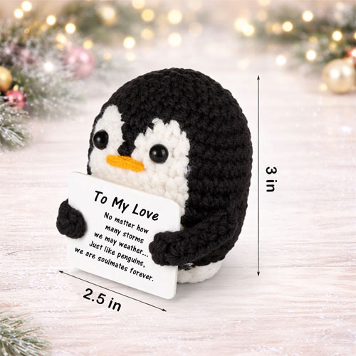 Handmade Romantic Penguin