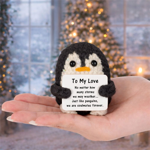 Handmade Romantic Penguin