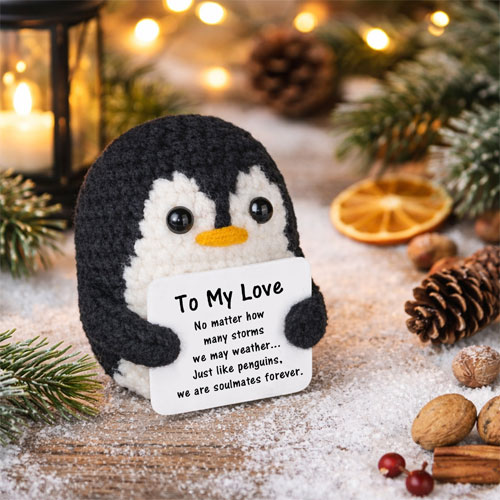 Handmade Romantic Penguin
