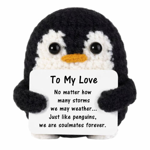 Handmade Romantic Penguin