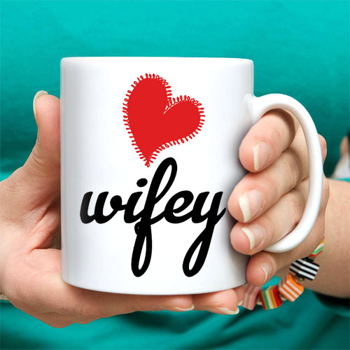 Hubby Wifey Mugs Set Of Two