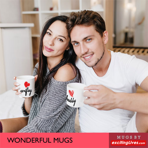 Hubby Wifey Mugs Set Of Two