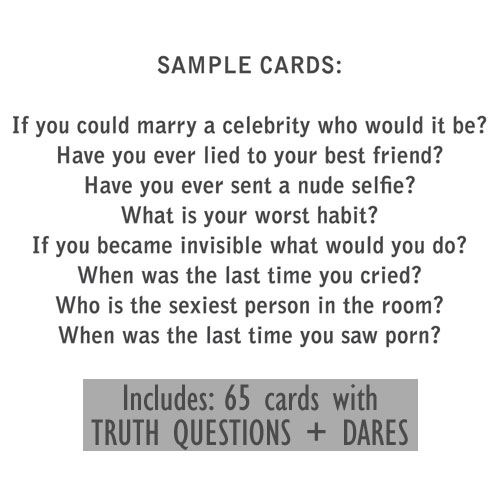 Truth Or Dare 100 Truth Cards Set