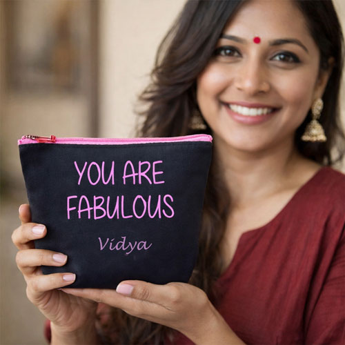 Fabulous Personalised Makeup Pouch