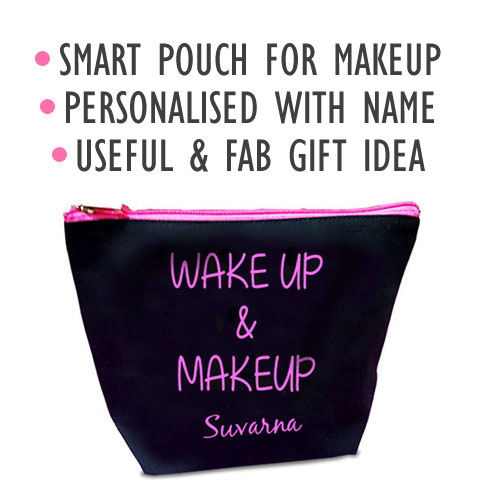 Wake Up Makeup Personalised Pouch