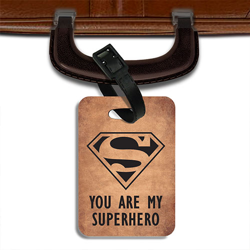 Superhero Luggage Tag