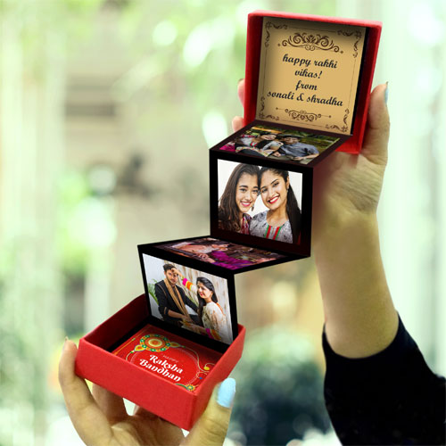 Raksha Bandhan Personalised Photo Popup Box