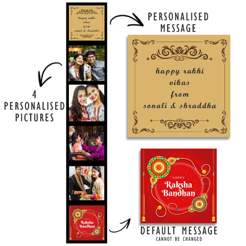 Raksha Bandhan Personalised Photo Popup Box