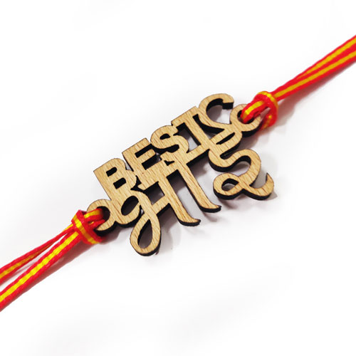 Best Bhai Engraved Rakhi With Card