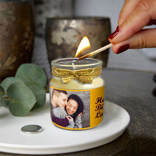 Photo Personalised Candle