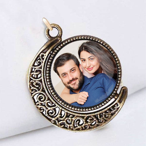 Double Sided Personalised Photo Pendant