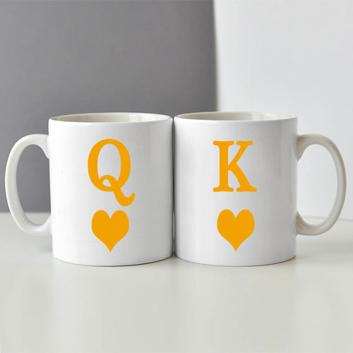 King And Queen Mugs Set Of Two