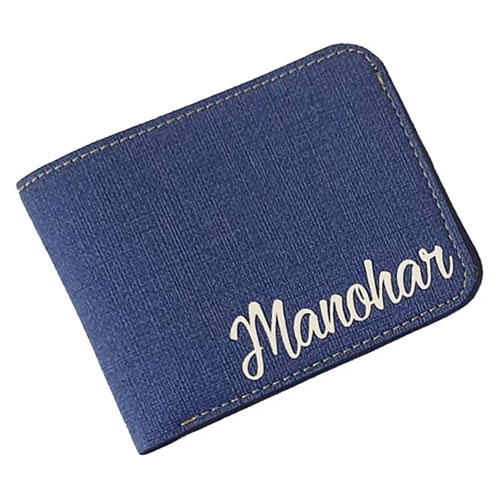 Personalised Canvas Wallet