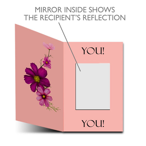 Wonderful Woman Mirror Card