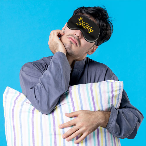 Hubby Wifey Sleeping Masks Set