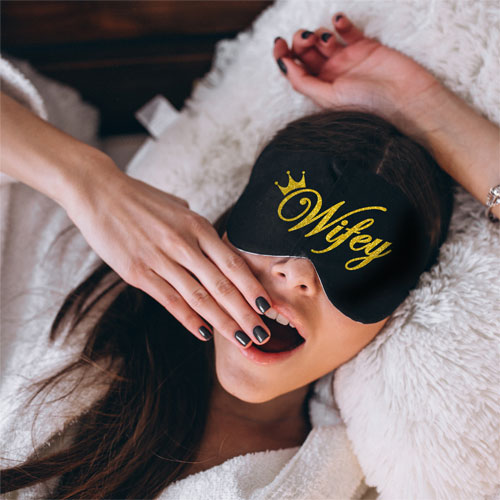 Hubby Wifey Sleeping Masks Set