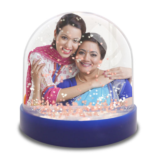 Mini Photo Snow Globe For Mom