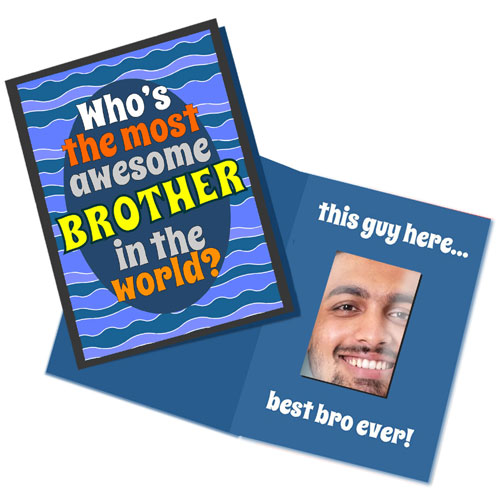 Most Awesome Brother Mirror Card