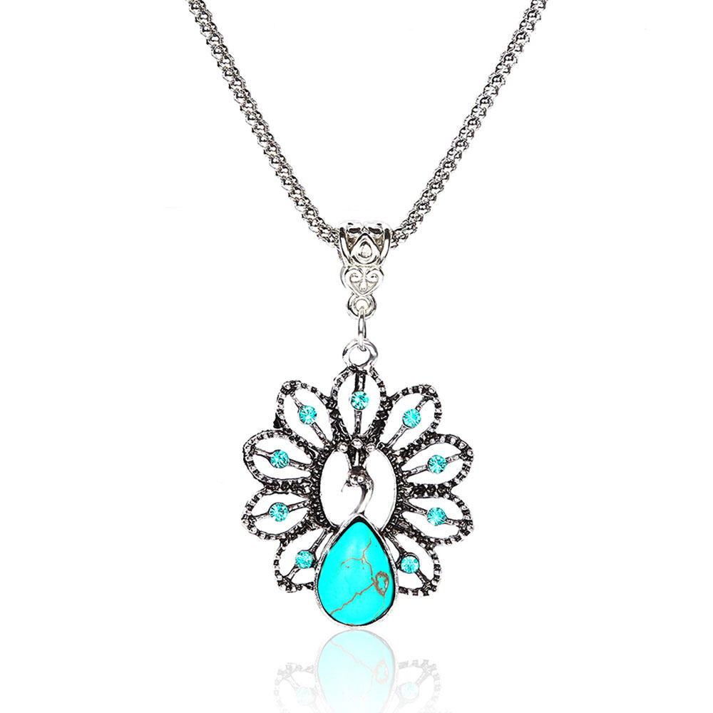 Peacock Turquoise Necklace