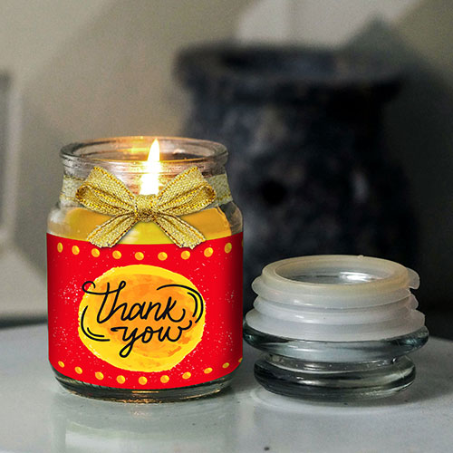 Thank You Personalised Candle