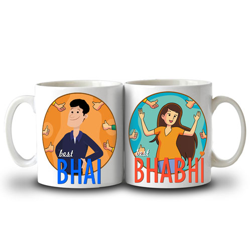 Bhai Bhabhi Mugs Set Of Two