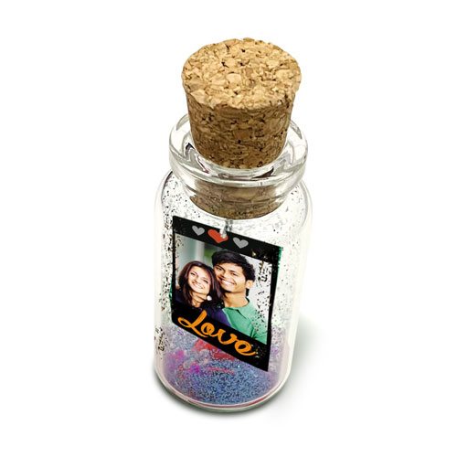 Picture In Bottle Personalised Gift