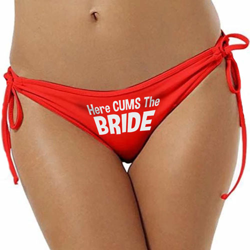 Here Cums The Bride Glow Underwear