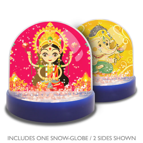 Snow Globe With Laxmi Ganesha
