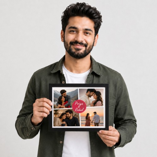 Couples Personalised Glass Frame Couples Personalised Glass Frame